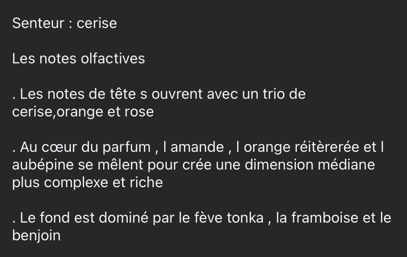 Fondant parfumée : cerise