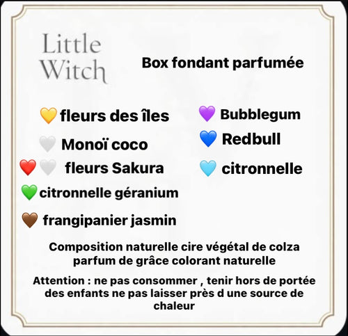 Box 8 fondants parfumées