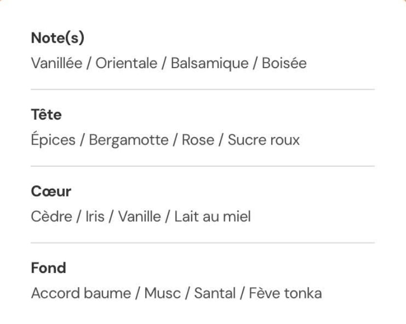 Fondant crémeux : ambre vanillé