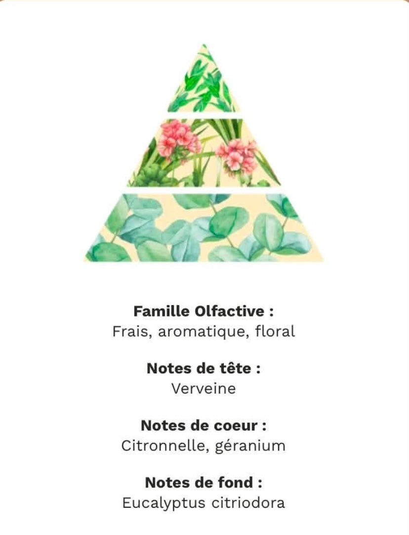 Petite bougie parfumée : citronnelle géranium