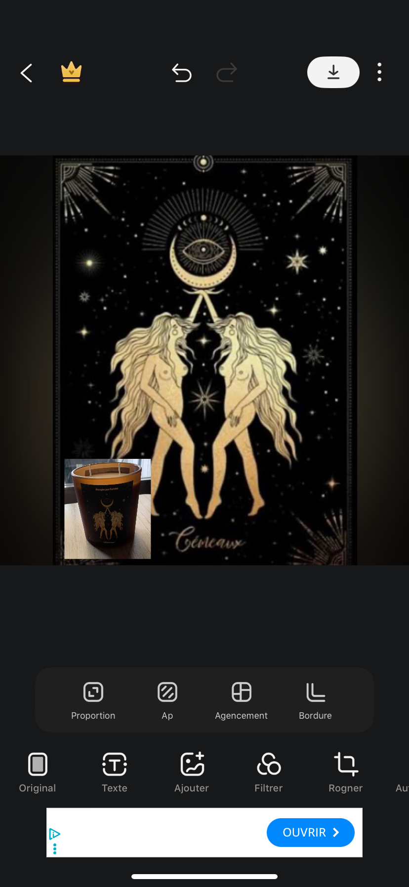 Bougie parfumée : gémeaux